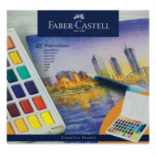 Faber Castell Creative Studio Tablet Sulu Boya 48’li Set - 1