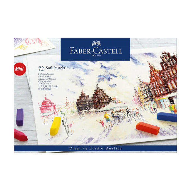 Faber Castell Creative Studio Toz Pastel Boya Yarım Boy 72 Renk - 1