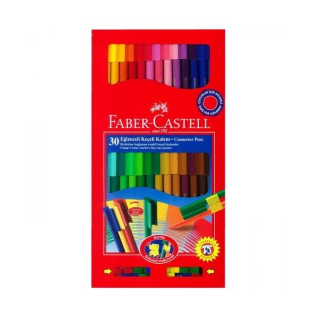Faber Castell Eğlenceli Keçeli Kalem 30 Renk - 1
