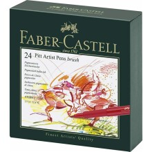 Faber Castell Fırça Uc Kalem Studio Set Pitt Artist en Brush B 24’lü N:5188167147 - Faber Castell