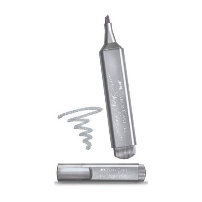 Faber Castell Fosforlu Metalik Kalem Shiny Silver - 1
