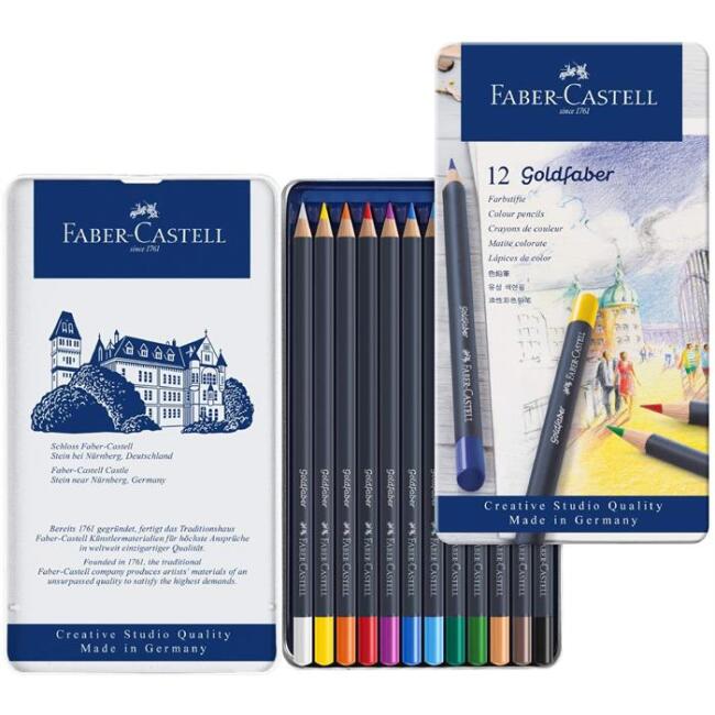Faber Castell Goldfaber 12’li Kuru Boya Kalem Seti - 1