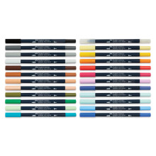 Faber Castell Goldfaber Sketch Çift Taraflı Fırça Uçlu Marker Seti 24'lü 164724 - 4