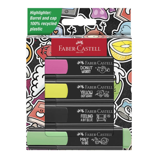 Faber Castell Grafiti Fosforlu Kalem Seti 4'lü 254690 - 1