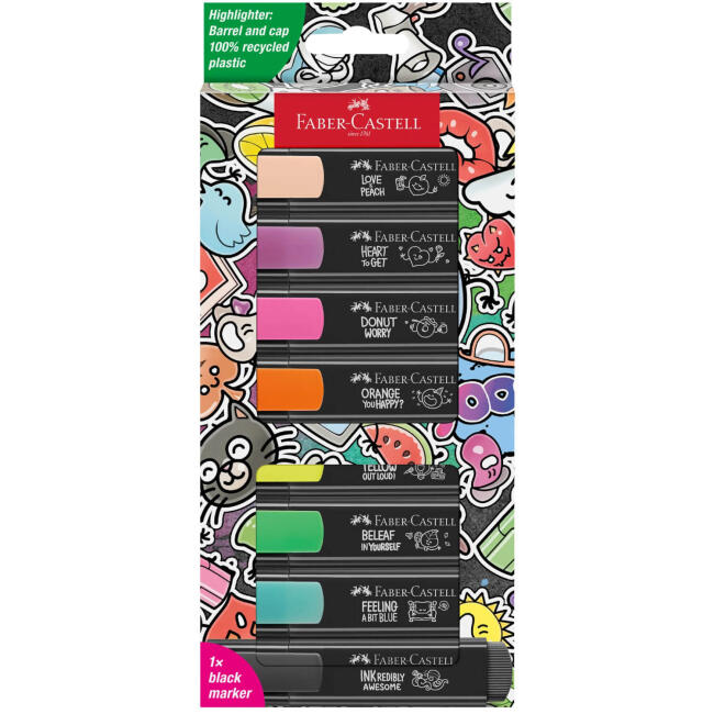 Faber Castell Grafiti Fosforlu Kalem Seti 8'li 25 46 92 - 1