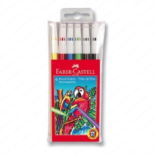 Faber Castell Keçeli Kalem Seti 6 Renk - 1