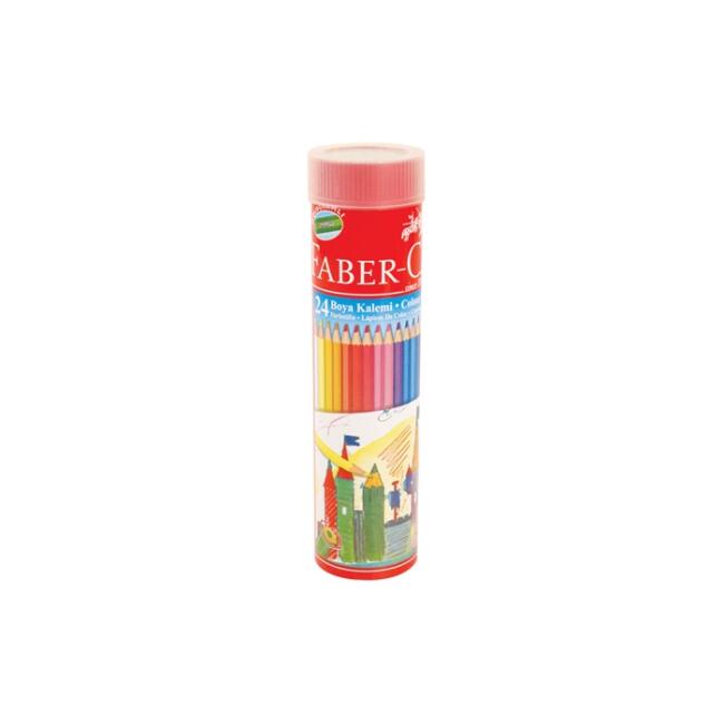 Faber Castell Kuru Boya Kalem Seti 24’lü Metal Tüp - 49