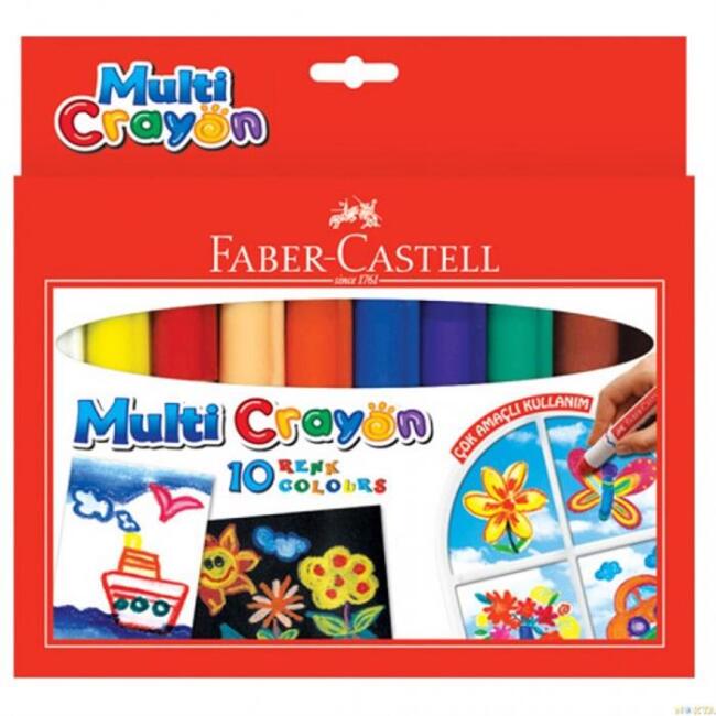 Faber Castell Multi Crayon Pastel Boya 10’lu Set - 1