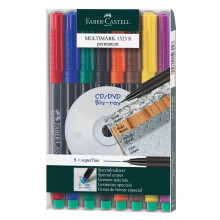 Faber Castell Multimark S Uç Asetat Kalemi 0.4 mm 8 Renk 152309 - Faber Castell