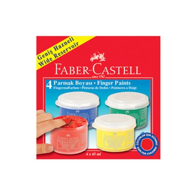 Faber Castell Parmak Boya Seti Red Line Kavanoz 4Lu N:5170160412 - 2