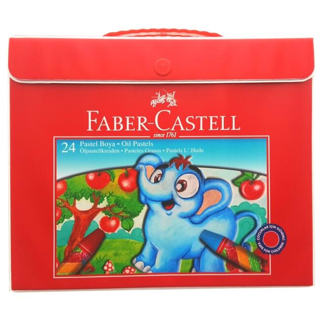 Faber Castell Pastel Boya Seti Red Line 24’lü Çantalı N:5281125124 - 1