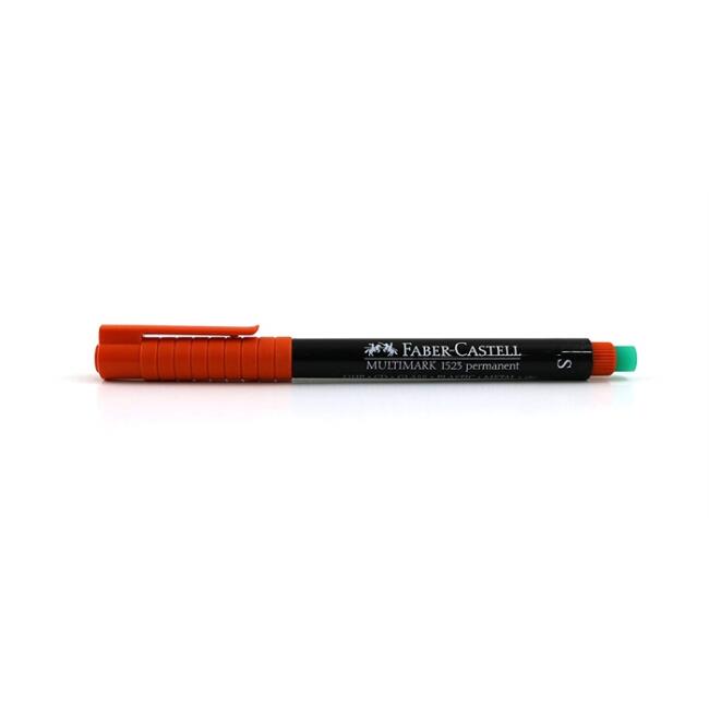 Faber Castell Permanent Kalem S Seri 0.4 mm N:1523 Turuncu Asetat Kalemi - 1
