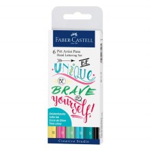 Faber Castell Pitt Artist Pen Fırça Uçlu El Yazısı Seti 6 Parça - Faber Castell