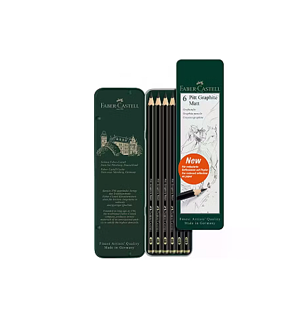 Faber Castell Pitt Graphıte Matt Set 6lı N:115207 - 1