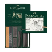 Faber Castell Pitt Kömür Charcoal 24`lü Set - Faber Castell