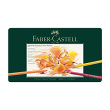 Faber Castell Polychromos Profesyonel Kuru Boya Kalem Seti 60lı Metal Kutu 110060 - Faber Castell