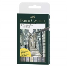 Faber Castell Soft Brush 8’li Gri Tonları - 1