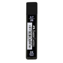 Faber Castell Super Fine Lead Versatil Kalem Yedek Uç 0.7 mm 2B 24'lü 12 77 74 - Faber Castell