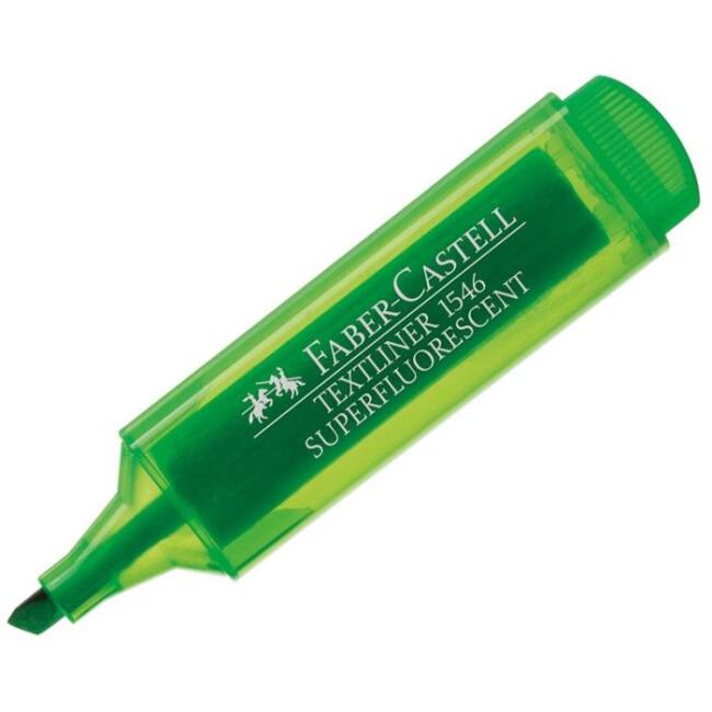 Faber Castell Texliner 46 Superfluorescent Fosforlu Kalem Yeşil - 1