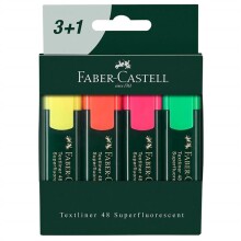 Faber Castell Texliner Fosforlu Kalem Seti - 4 Renk - 1