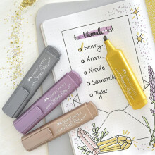 Faber Castell Textliner 46 Sparkling Effect Metalik Fosforlu Kalem Seti 4'lü 25 46 74 - 3