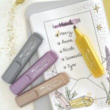 Faber Castell Textliner 46 Sparkling Effect Metalik Fosforlu Kalem Seti 8'li 25 46 78 - 3