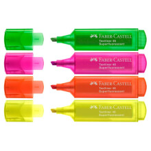 Faber Castell Textliner 46 Superflourescent Fosforlu Kalem Seti 4'lü 15 46 04 - Faber Castell (1)