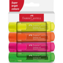 Faber Castell Textliner 46 Superfluorescent Fosforlu Kalem Seti 4lü 254644 - Faber Castell