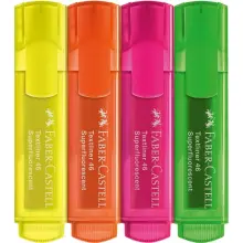 Faber Castell Textliner 46 Superfluorescent Fosforlu Kalem Seti 4lü 254644 - Faber Castell (1)