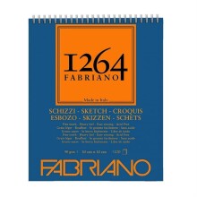 Fabriano 1264 Üstten Spiralli Eskiz Defteri 90 g 30x30 cm 120 Yaprak - FABRIANO