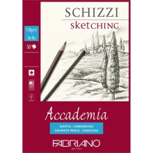 Fabriano Accademia Schizzi Üstten Spiralli Eskiz Defteri A5 120 g 50 Yaprak - FABRIANO