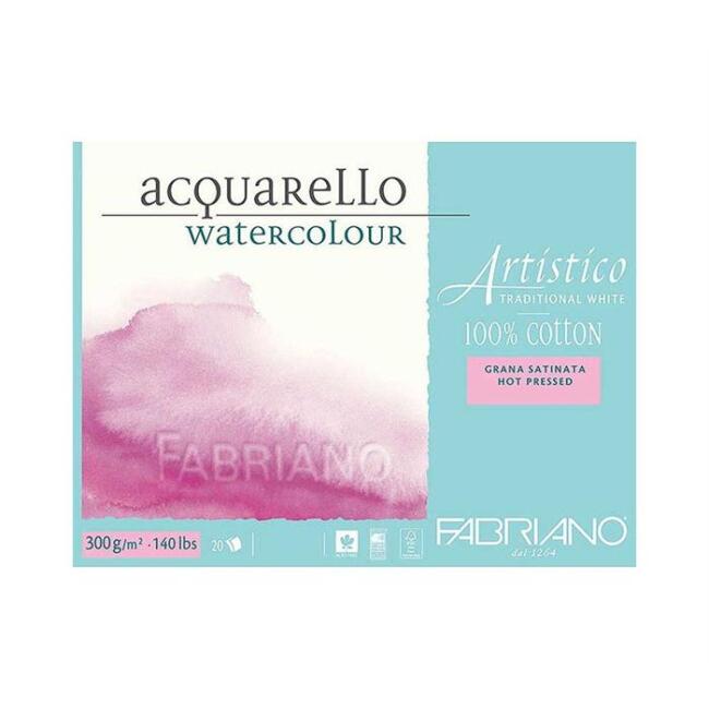 Fabriano Artistıco Sulu Boya Blok Traditional White GS/HP 300 g 26x36 cm 20 Yaprak - 1