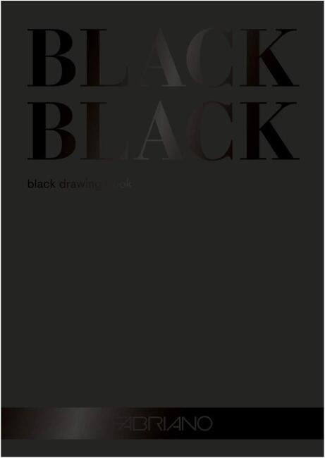 Fabriano Black Black Blok Defter 24x32 cm 300 g Siyah N:F19100391 - 1