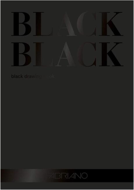 Fabriano Black Black Blok Defter A4 300 g Siyah N:F19100390 - 1