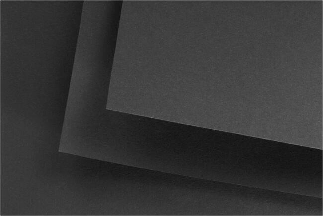 Fabriano Black Black Kağıt 50x70cm 300gr Siyah N:F19100385 - 1