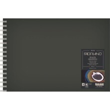 Fabriano Black Drawing Book Siyah Çizim Defteri A5 190 g 40 Yaprak - FABRIANO