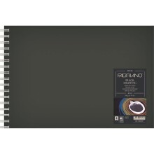 Fabriano Black Drawing Book Siyah Çizim Defteri A5 190 g 40 Yaprak - Fabriano
