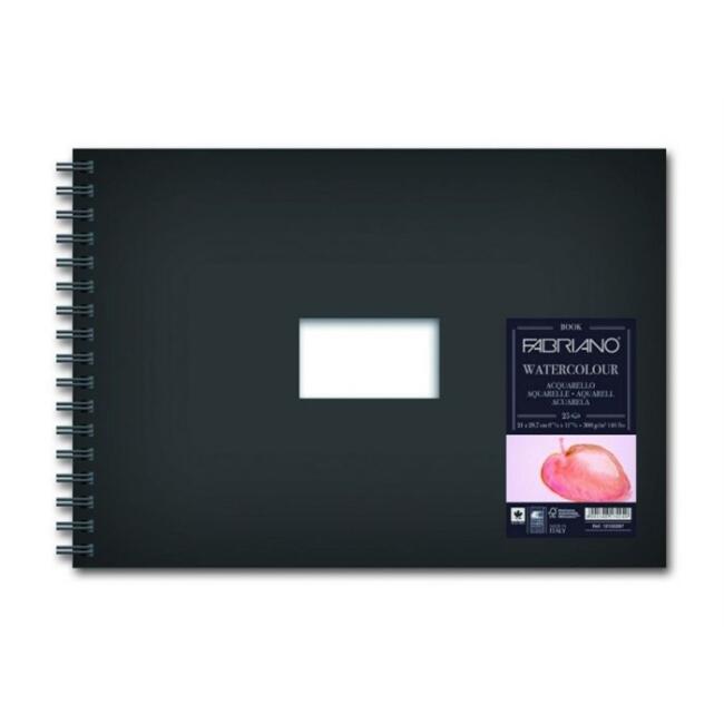 Fabriano Sert Kapak Sulu Boya Defteri Cold Press A4 300 g 25 Yaprak - 1
