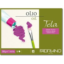 Fabriano Tela Olio Tual Dokulu Yağlı Boya Blok 300 g GT/CG 30x40 cm - FABRIANO