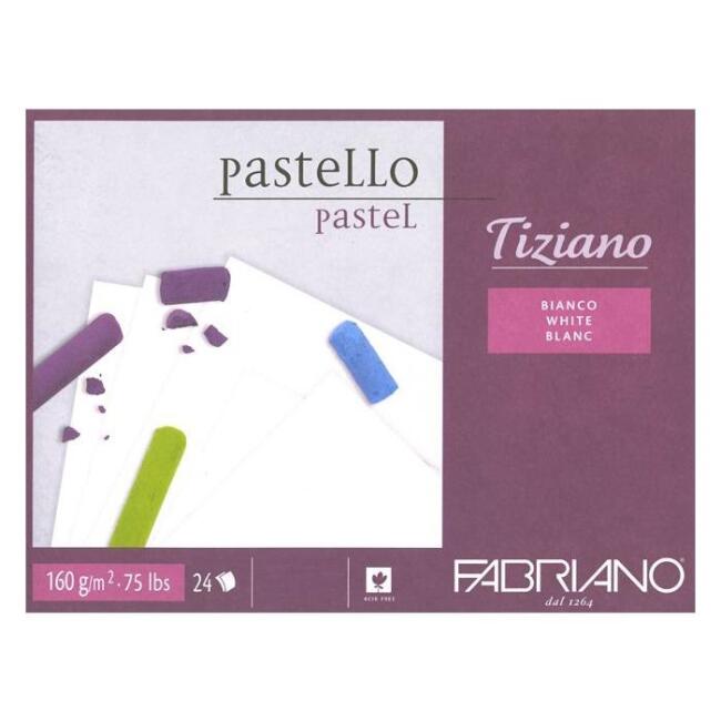Fabriano Tiziano Pastel Blok 160 g 30,5x41 cm Beyaz 24 Yaprak - 1
