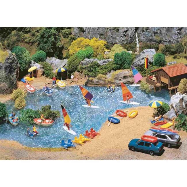 Faller Maket 1:87 Ölçek Yelkenli Seti Boote Und Surfbretter N:130283 - 1
