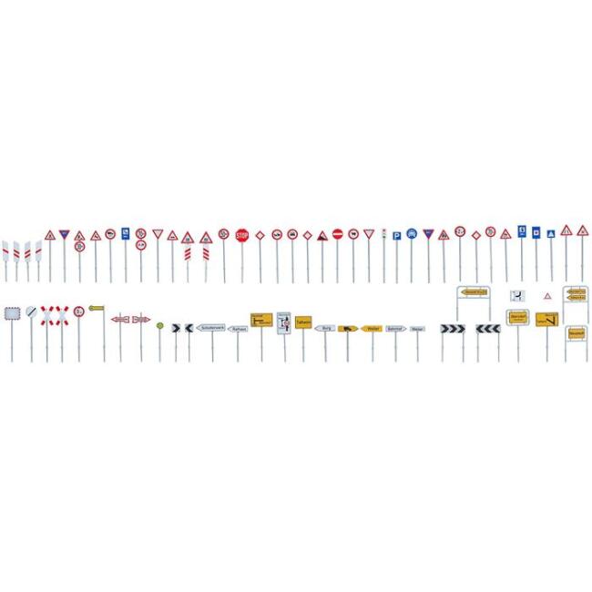 Faller Maket Verkehrsschilder Trafik İşaret Seti 97 Parça N:180534 - 1