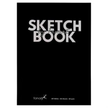 Fanart Academy Sketch Book A4 Siyah 80 g Sert Kapaklı 96 Yaprak - Fanart