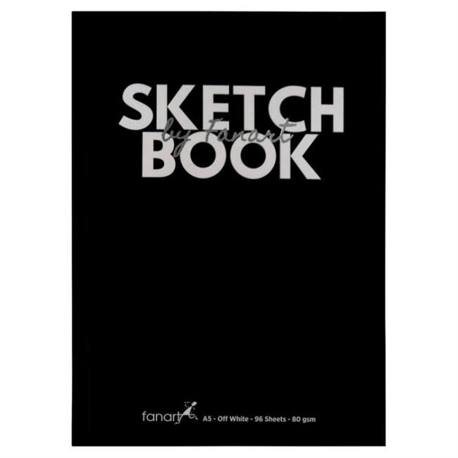 Fanart Academy Sketch Book Sert Kapak Eskiz Defteri 80 g A5 96 Yaprak - 1