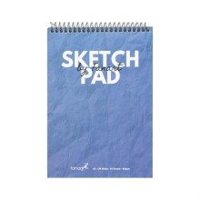 Fanart Academy Sketch Pad Üstten Spiralli Mavi Eskiz Defteri 80 g A5 50 Yaprak - Fanart