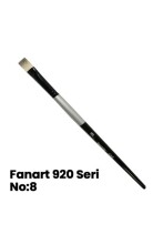 Fanart Silver Seri 920 Yassı Uç Gölgelendirme Fırça No:8 - Fanart (1)