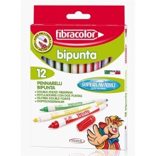 Fibracolor Bipunta Çift Uçlu Keceli Kalem Seti Renk - Fibracolor