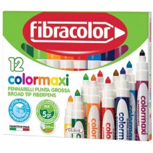 Fibracolor Colormaxi Yıkanabilir Keçeli Kalem Seti 12 Renk N:1064 - 1