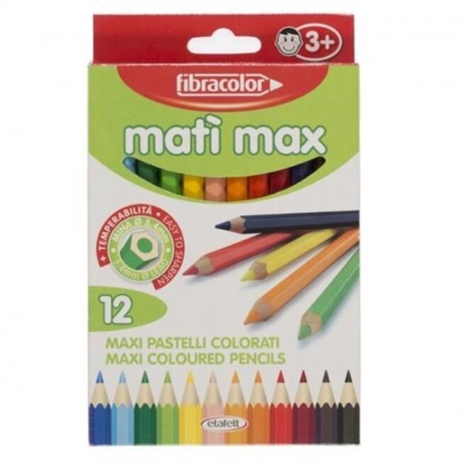 Fibracolor Mati Max Kuru Boya 12’li Set - 1