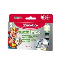 Fibracolor Metalmax Keçeli Kalem 5 Metalik Renk - Fibracolor